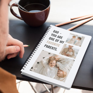 Caderno Espiral Oferta de fotos e Dias de os pais felizes para a C
