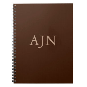 Caderno Espiral Oferta de notebook com Diário monograma clássico