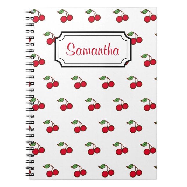 Caderno Espiral Oferta de notebook de receita da Cozinha de Retro- (Frente)