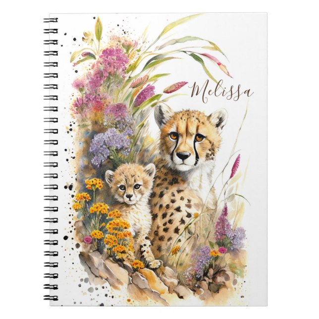 Caderno Espiral Oferta de notebook do Gabinete de Chita Personaliz (Frente)