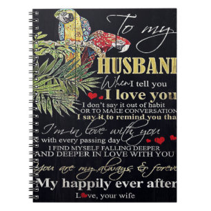 Caderno Espiral Oferta Personalizada Para Família Ao Meu Marido