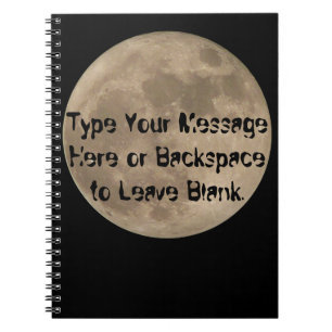 Caderno Espiral Ofertas de Diário de Lua Completo Personalizadas