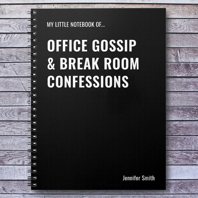 Caderno Espiral Office Gossip Workplace (Criador carregado)