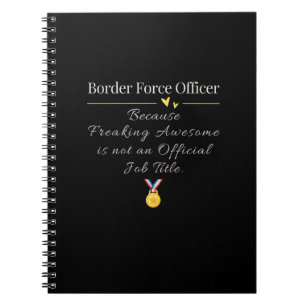 Caderno Espiral Oficial da Força de Fronteira