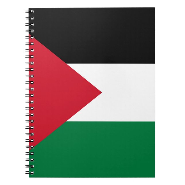 Caderno Espiral oficialmente o Estado da Palestina bandeira do paí (Frente)