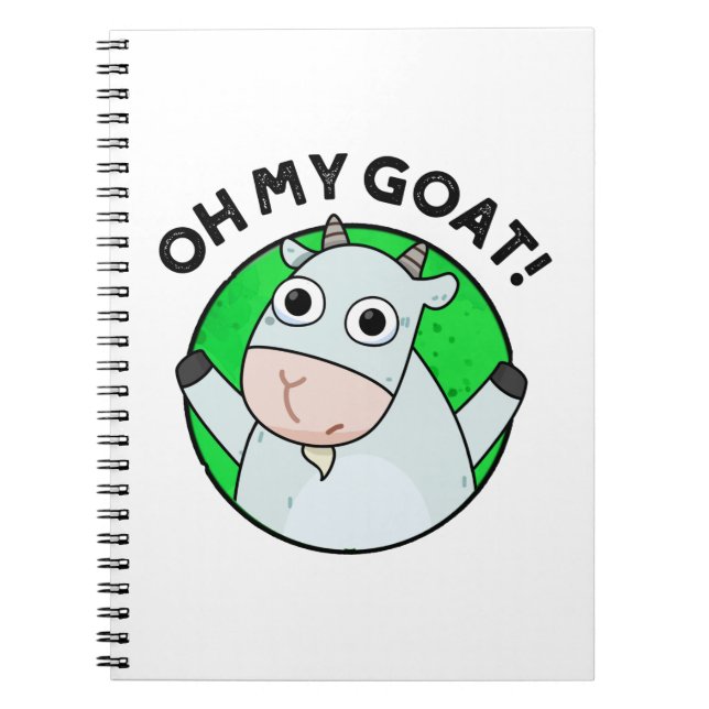 Caderno Espiral Oh Meu Bode Piada Animal Divertida  (Frente)