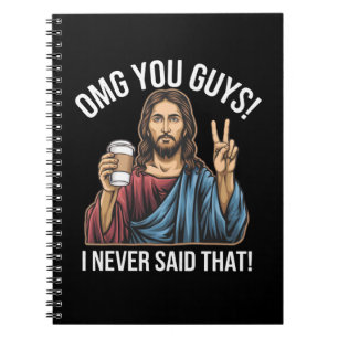 Caderno Espiral Oh Meu Deus, Caras Que Nunca Disse