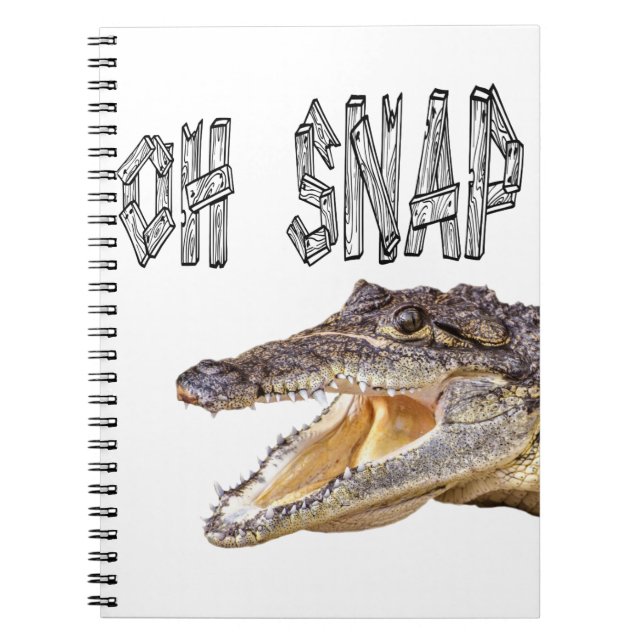Caderno Espiral OH SNAP - Gator Irritado (Frente)