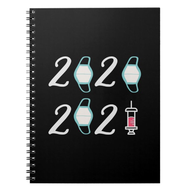 Caderno Espiral Olá 2021 Adeus 2020 - Finalmente acabou (Frente)