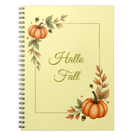 Caderno Espiral Olá Fall Watercolor Cozy