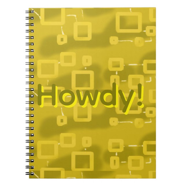 Caderno Espiral Olá Geométrico  (Frente)