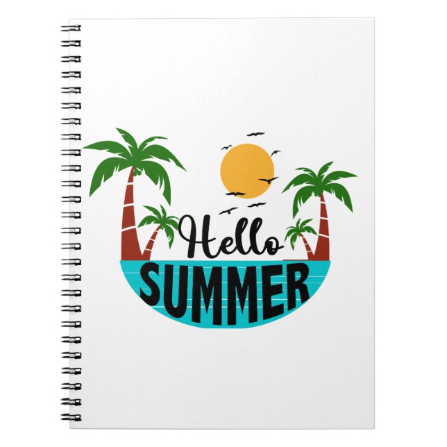 Caderno Espiral Olá Summer (Frente)