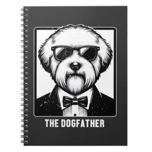 Caderno Espiral Old English Sheepdog O Dogfather Tuxedo Legal Dive