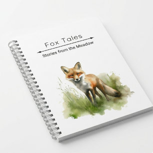 Caderno Espiral Olhar Âmbar: Raposa do Prado, personalizado