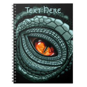 Caderno Espiral Olho de Predador Réptil Primitivo