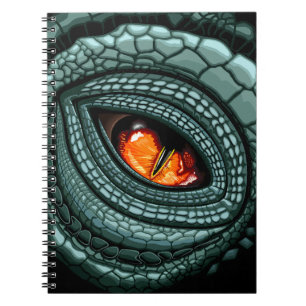 Caderno Espiral Olho de Predador Réptil Primitivo