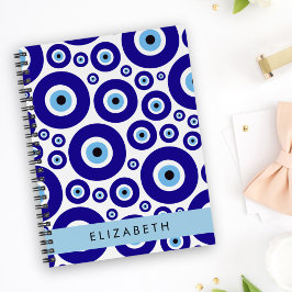 Caderno Espiral Olho do Mal, Olho Grego, Olho Turco, Mati, Seu Nom