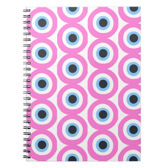 Caderno Espiral olho mau rosa (Frente)