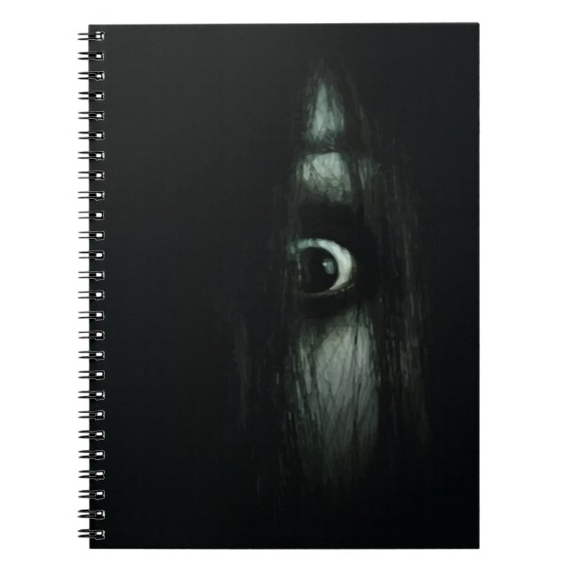 Caderno Espiral Olhos assustadores V01 (Frente)