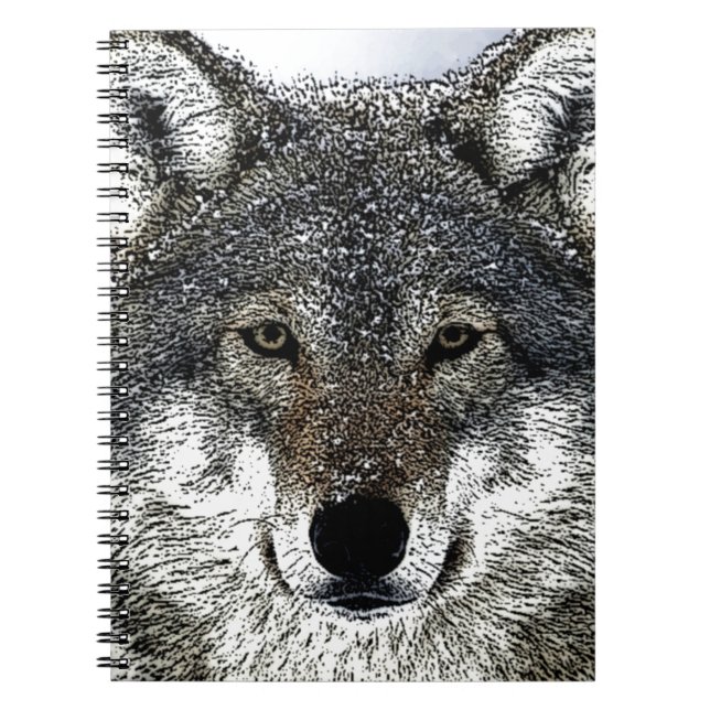 Caderno Espiral Olhos de Lobo (Frente)