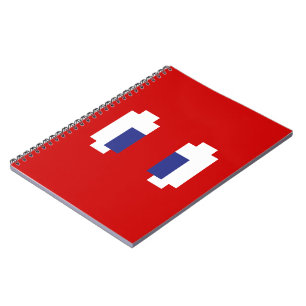 Caderno Espiral Olhos De Manga De Pixel De 8 Bits