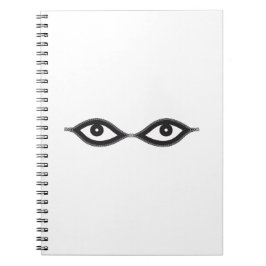 Caderno Espiral Olhos de Zipper