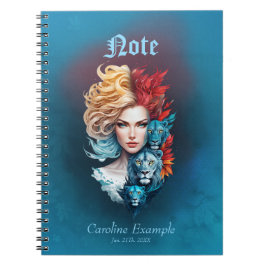 Caderno Espiral Olhos do Leão e Cabelo Estrelado