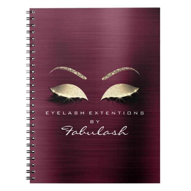 Caderno Espiral Olhos Dourados e Brilhantes Maquiagem Beleza Luxo1 (Frente)