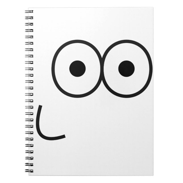 Caderno Espiral Olhos e Boca Felizes - Notebook (Frente)