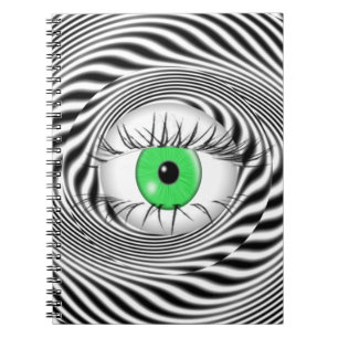 CADERNO ESPIRAL OLHOS HIPNÓTICOS - HIPNOTISTA