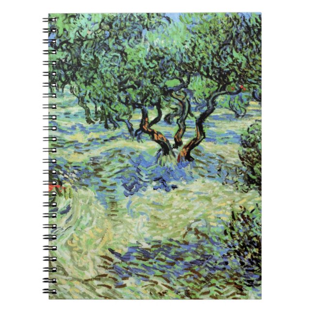 Caderno Espiral Olive Grove de Vincent van Gogh (Frente)