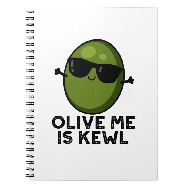 Caderno Espiral Olive Me É Kewl Legal Olive Pun (Frente)