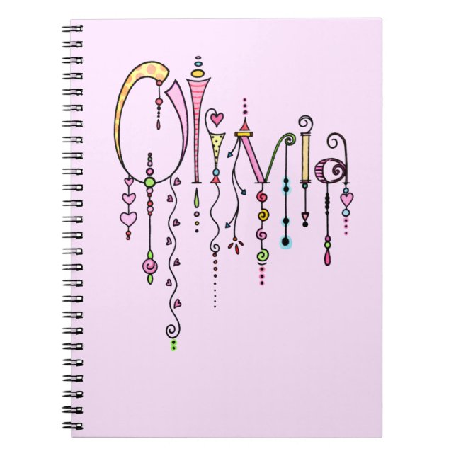 Caderno Espiral Olivia Dangles (Frente)