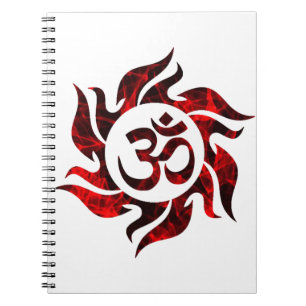 Caderno Espiral Om, Om Hindu, Símbolo Om, Logotipo Om, Aum