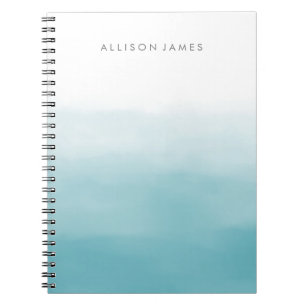 Caderno Espiral Ombre azul