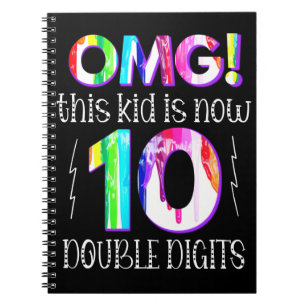 Caderno Espiral OMG! Essa Criança Agora Tem 10 Dígitos Duplos de P