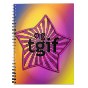 Caderno Espiral OMG! tgif