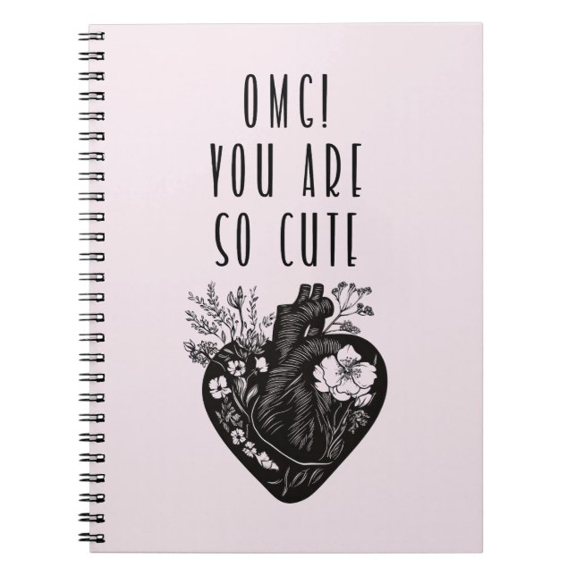 Caderno Espiral OMG! Você é tão fofo - Notebook fotográfico espira (Frente)