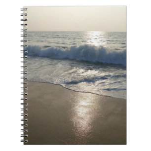 Caderno Espiral Onda ao pôr do sol
