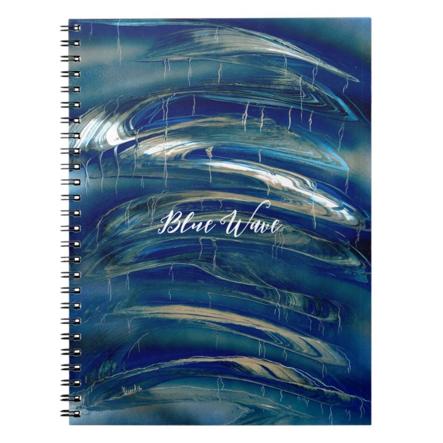 Caderno Espiral Onda Azul (Frente)