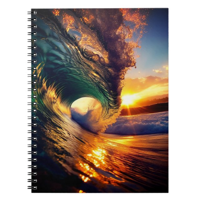 Caderno Espiral Onda Oceânica (Frente)