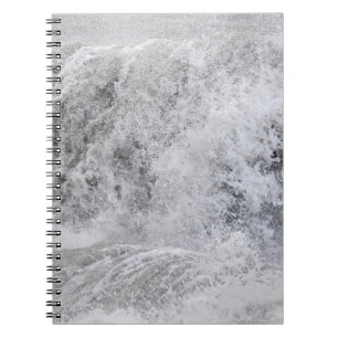 Caderno Espiral Onda tempestuosa quebrando