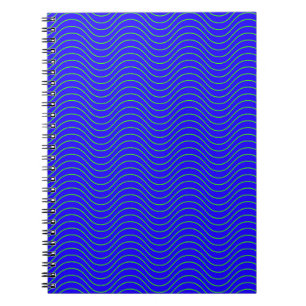 Caderno Espiral Ondas azuis