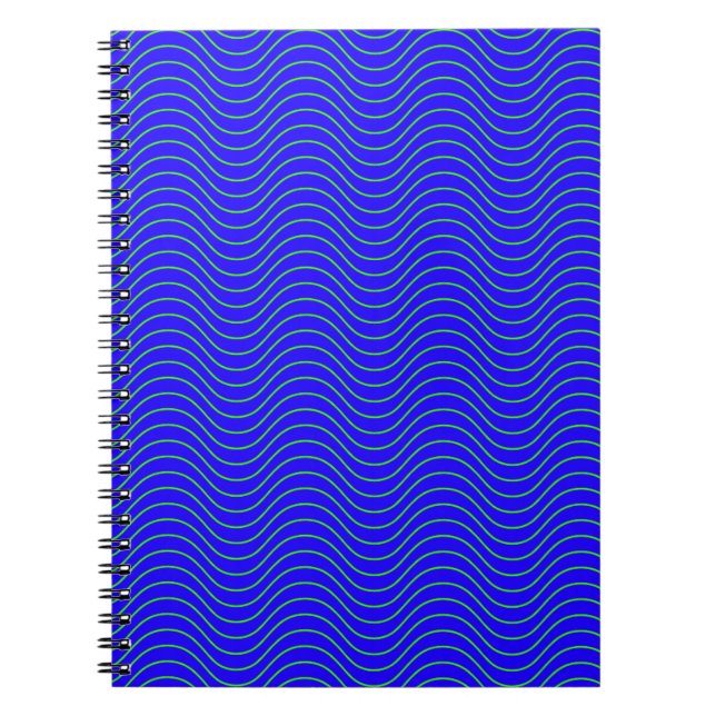 Caderno Espiral Ondas azuis (Frente)