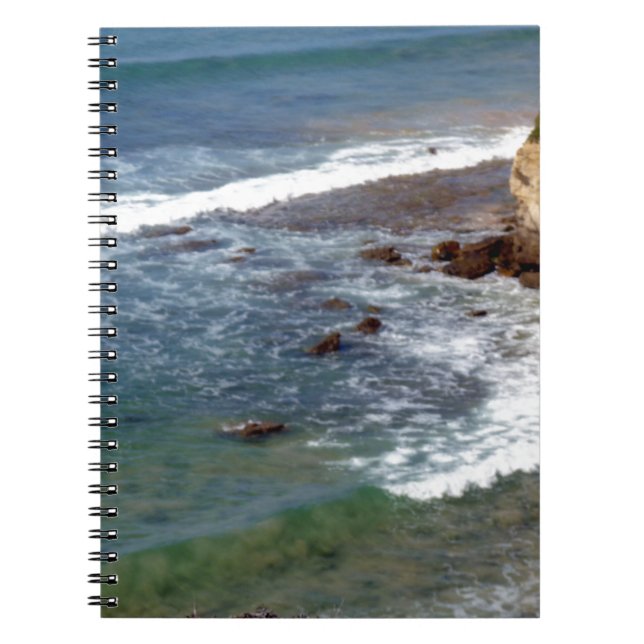 Caderno Espiral Ondas do Oceano Caindo (Frente)