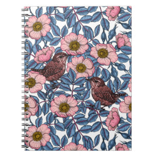 Caderno Espiral Ondas nos rosas