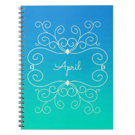 Caderno Espiral Ondas Personalizadas do Oceano