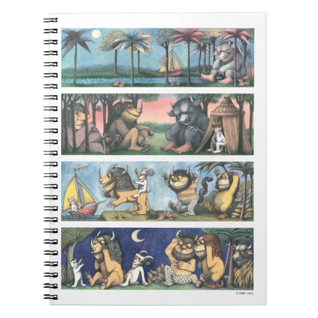 Caderno Espiral Onde As Coisas Selvagens São Cenas (Frente)