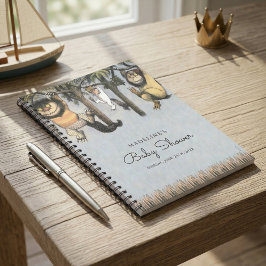 Caderno Espiral Onde as coisas selvagens são Chás de fraldas