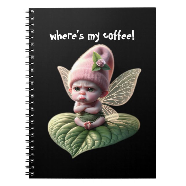 Caderno Espiral Onde está o meu café! (Frente)